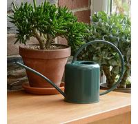 CKB LTD® - Arrosoir d'intérieur en acier galvanisé avec revêtement en poudre pour plantes d'intérieur, design contemporain en métal avec bec étroit et poignée haute, 1,4 L vert foncé