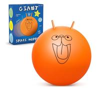 CKB LTD Ballon de Saut Space Hooper Toboggan Spatial Géant pour Adultes - Gonflable Inclut Pompe à Pédale Jusqu'à 100 kg, Extra Grand 75 cm, Orange