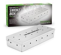 CKB LTD Boîte à fumoir pour barbecue fumage en acier inoxydable robuste Accessoires de cuisine universels pour fumoir au gaz et au charbon de bois Pour griller au charbon de bois