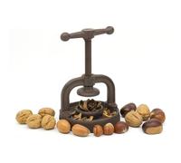 CKB LTD Casse-noix vintage en fonte - Étau rustique à manivelle pour noix, noisettes et noix, outil de cuisine décoratif robuste