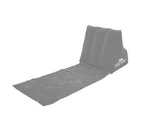 CKB LTD Chaise longue gonflable de voyage portable avec coussin de dossier en forme de cale Idéal pour lire dans le jardin camping et festivals Gris