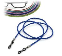 CKB LTD Cordon tour de cou en cuir synthétique pour lunettes de soleil 70 cm, noir foncé, 70 cm