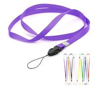 CKB LTD Cordons tour de cou pour badge d'identité, clip de 48 cm pour e salle de sport, badge, passe, clé USB e téléphone portable, carte d'identité, badge et petit appareil électronique