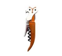 CKB LTD Fox Décapsuleur sur le thème des serveurs professionnels | En acier inoxydable avec poignée en silicone noir | Design fantaisie