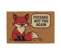CKB LTD Foxsake Paillasson fantaisie avec envers antidérapant en PVC pour intérieur et extérieur Motif renard Inscription Not You Again V2 60 x 40 cm