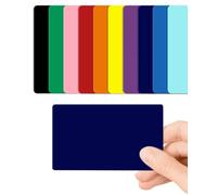 CKB LTD Lot de 100 cartes vierges en plastique PVC 760 microns standard CR80 86 x 54 mm pour imprimantes de cartes d'identité (bleu foncé brillant)