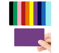 CKB LTD Lot de 100 cartes vierges en plastique PVC 760 microns Taille standard CR80 86 x 54 mm Imprimable Idéal pour surimpression dans n'importe quelle imprimante de bureau Violet brillant