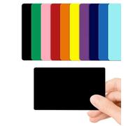 CKB LTD Lot de 100 cartes vierges en plastique PVC Noir 760 microns Taille standard CR80 86 x 54 mm Idéal pour surimpression sur n'importe quelle imprimante de bureau Noir brillant