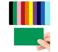 CKB LTD Lot de 100 cartes vierges vertes en plastique PVC 760 microns Taille standard CR80 Carte de crédit 86 x 54 mm Imprimable Idéal pour surimpression dans n'importe quelle imprimante de bureau