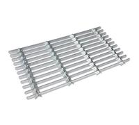 CKB LTD® Metal Grill Galvanised Steel Doormat Outdoor Paillasson en métal Grille en Acier galvanisé Petit Tapis de Porte - Small