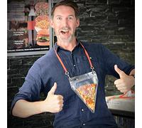 CKB Ltd® Pizza Holder - Pochette et lanière - Cadeau Insolite - Contient de grandes Slices - Ultimate Pizza Lover Gadget