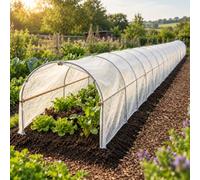 CKB LTD Protection contre le gel pour plantes d'extérieur 14 g/m 10 m | Couverture antigel réutilisable blanche tunnel pour lotissement de légumes, semis, horticulture hiver