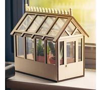 CKB LTD Serre Miniature d'intérieur avec Toit Amovible pour fenêtre de Cuisine idéale pour cultiver des Herbes des graines, des piments Pot en Bois avec Plateau en Plastique Petite Taille 20 x 13,5cm