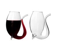 CKB LTD Verres à vin pour dégustation avec tube à siper ml, coffret cadeau de verrerie, 4 pièces