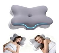 CKCLR Oreiller Ergonomique Cervical, Coussin de Nuque, 67x37x8.5/9.5 cm | Taie d'oreiller lavable, Pour Dormir sur Le Côté et Le Dos