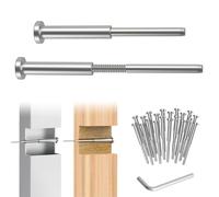 CKE Lot de 20 kits de garde-corps invisibles de 10,2 x 10,2 cm, récepteur invisible en acier inoxydable T316 de 0,3 cm et extrémité de goujon pour câble de terrasse, raccord fileté pour poteaux en