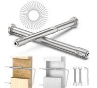 CKE Lot de 20 tendeurs de câble invisibles de 0,3 cm, récepteur invisible en acier inoxydable T316 et extrémité de goujon pour poteaux en bois/métal de 5,1 x 5,1 cm, 10,2 x 10,2 cm, CR301