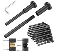 CKE Lot de 20 tendeurs de câbles invisibles noirs T316 en acier inoxydable pour système de garde-corps de câble de 0,3 cm, récepteur invisible et matériel d'extrémité de goujon pour poteau en bois et