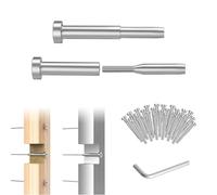 CKE Lot de 30 câbles invisibles de 3/16" - Tendeur de sertissage et terminal cachés en acier inoxydable T316 - Récepteur invisible et extrémité de goujon pour escaliers en bois/métal CR31 de 5,1 x 5,1