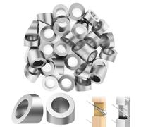 CKE Lot de 30 rondelles biseautées de 0,6 cm ID 25 30 35 degrés pour câble d'escalier de 0,3 cm, 5/32", 3/16" pour poteau en bois, métal, aluminium, rondelles d'angle de câble en acier inoxydable T316