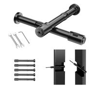 CKE Lot de 5 raccords de câble noirs sans emboutissage pour kit de garde-corps de 0,3 cm, en acier inoxydable T316, tendeur de câble sans emboutissage de 0,3 cm pour poteaux en bois/métal, BCR301