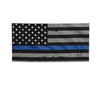 Ckgodgf Bannières et drapeaux américains fins en polyester imprimé drapeau bleu, plusieurs tailles.