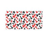 Ckgodgf Bannières et drapeaux de vacances en polyester avec motif d'échecs, plusieurs tailles.