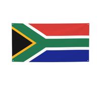 Ckgodgf Bannières et drapeaux de vacances en polyester imprimé drapeau de l'Afrique du Sud, plusieurs tailles.