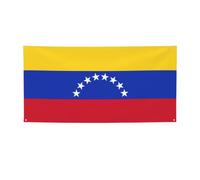 Ckgodgf Bannières et drapeaux de vacances en polyester imprimé drapeau du Venezuela, plusieurs tailles.