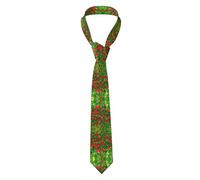 CKGODGF Cravates élégantes pour homme Motif paysage de ferme et coquelicot rouge, Noir , taille unique
