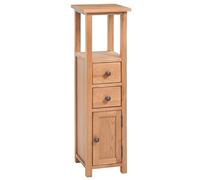 CKioict Armoire d'angle multifonction en chêne massif 26 x 26 x 94 cm pour bureau, salon