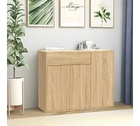 CKioict Armoire de buffet moderne - Armoire de cuisine - Buffet - Chêne Sonoma - 88 x 30 x 70 cm - Matériau dérivé du bois pour salon et chambre à coucher