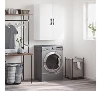 CKioict Armoire murale blanche pour chambre à coucher, salon, 69,5 x 34 x 90 cm, matériau dérivé du bois