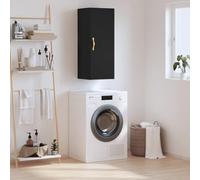 CKioict Armoire murale polyvalente pour salon, console - Noir - 34,5 x 34 x 90 cm - Pour entrée, couloir, salon