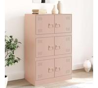 CKioict Buffet rose pour chambre à coucher, salon, 67 x 39 x 107 cm, en acier