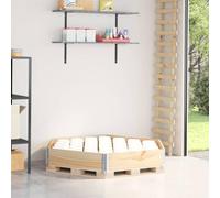 CKioict Cadre de palettes hexagonal - Pot de fleurs d'extérieur pour jardin intérieur - 160 x 160 cm - En pin massif