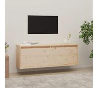 CKioict Étagère murale décorative pour cuisine, chambre à coucher, armoire murale, 100 x 30 x 35 cm, en pin massif, pour chambre à coucher, salon, salle de bain