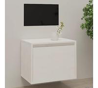 CKioict Étagère murale décorative pour cuisine, chambre à coucher, armoire murale, blanche, 45 x 30 x 35 cm, en bois de pin massif, pour chambre à coucher, salon, salle de bain