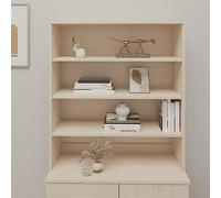 CKioict HAMAR - Armoire multifonction moderne - Buffet haut - Marron miel - 90 x 30 x 100 cm - Bois massif pour salon, chambre à coucher, couloir