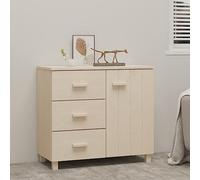 CKioict HAMAR - Buffet de salon - Multifonction - Buffet moderne - En pin massif - Marron miel - 90 x 40 x 80 cm - Pour salon, chambre à coucher, couloir