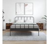 CKioict Lot de 2 tables téléphoniques modernes Table de chevet Table de chevet Chêne fumé 40 x 42 x 50 cm Matériaux du bois pour petits espaces, salon, chambre à coucher