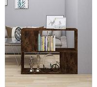 CKioict Meuble TV, moderne, buffet, bibliothèque, séparateur de pièce, chêne fumé, 80 x 24 x 63 cm, pour salon et salle à manger