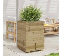 CKioict Pot de fleurs, pour extérieur, terrasse, extérieur, 50 x 50 x 72,5 cm, en pin imprégné