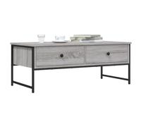 CKioict Sonoma Table basse en bois pour intérieur et salon Gris 101 x 49 x 39,5 cm