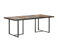 CKioict Table basse en bois recyclé massif pour salon, bar, café