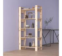 CKioict Vitrine d'angle moderne sur pied, meuble de salon, bibliothèque, séparateur de pièce, 80 x 35 x 160 cm, en bois massif, pour salon, chambre à coucher, bureau