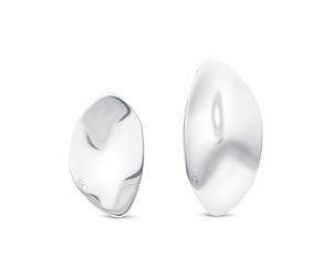 CKJ Femmes Stud Earrings, Silver, One Size