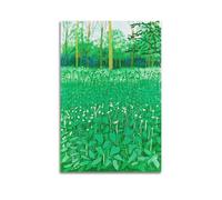 CKJenjBKm David Hockney - Impression sur toile abstraite vintage - Beige - Décoration d'intérieur pour chambre à coucher, salon - 50 x 75 cm - Sans cadre