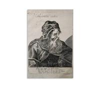 ckklik Archimède Impression murale vintage - Affiche historique - Décoration scientifique - Œuvre d'art éducative classique - Cadeau pour les amateurs de mathématiques - Décoration murale