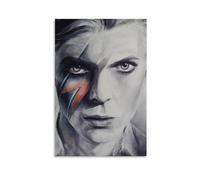 ckklik David Bowie Poster Art Iconic Rock Legend Print Musique Décoration murale de style vintage Décoration d'intérieur Cadeau unique pour les amateurs de musique Pop Culture Cadeau mural 50,8 x 76,2